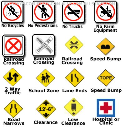 Mexico Road Signs